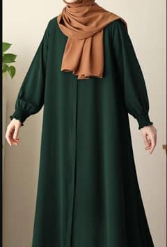 Turkish belt zipper abaya