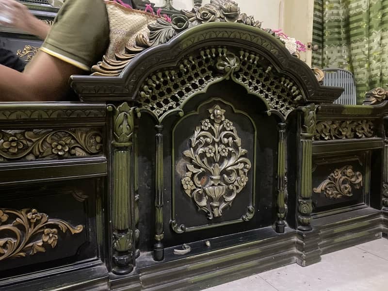 Pure Wooden Haveli bed 4