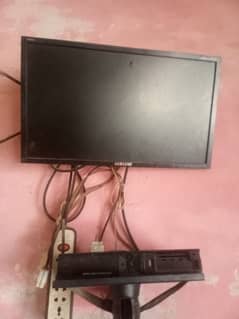 lcd, receiver and 2 dish for sale