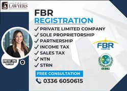 NTN/ STRN/ PVT LTD/ SMC/ SOLE PROPRIETORSHIP/ INCOME TAX/ FBR/ SECP