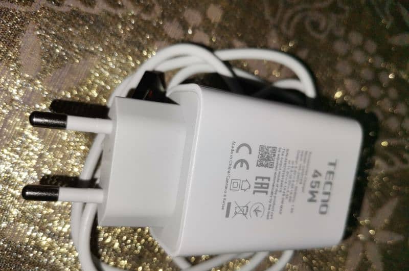 45W Tecno Pova 4 Pro Original Box Pulled Charger 3