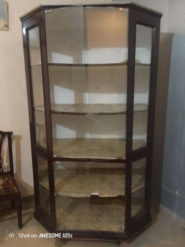 full size showcase for sale hight 6.5 feet wt 4.5 feet 6