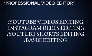 PROFESSIONAL VIDEO EDITOR