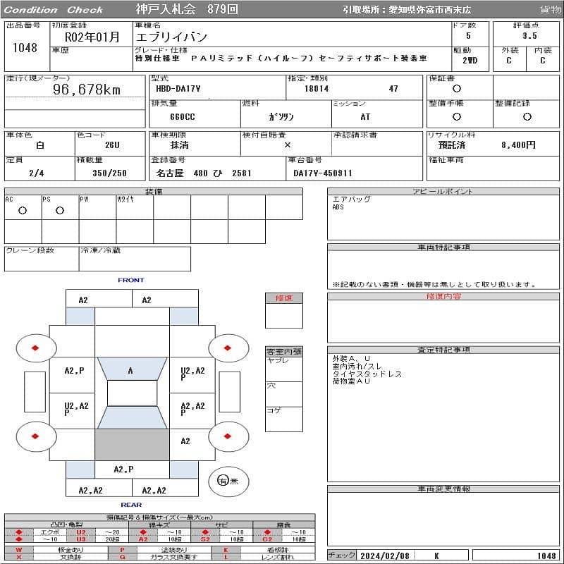 Suzuki Every 2019 PA 17