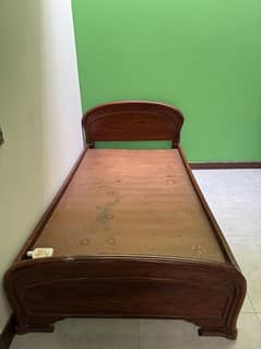 Single wooden Bed for urgent sale