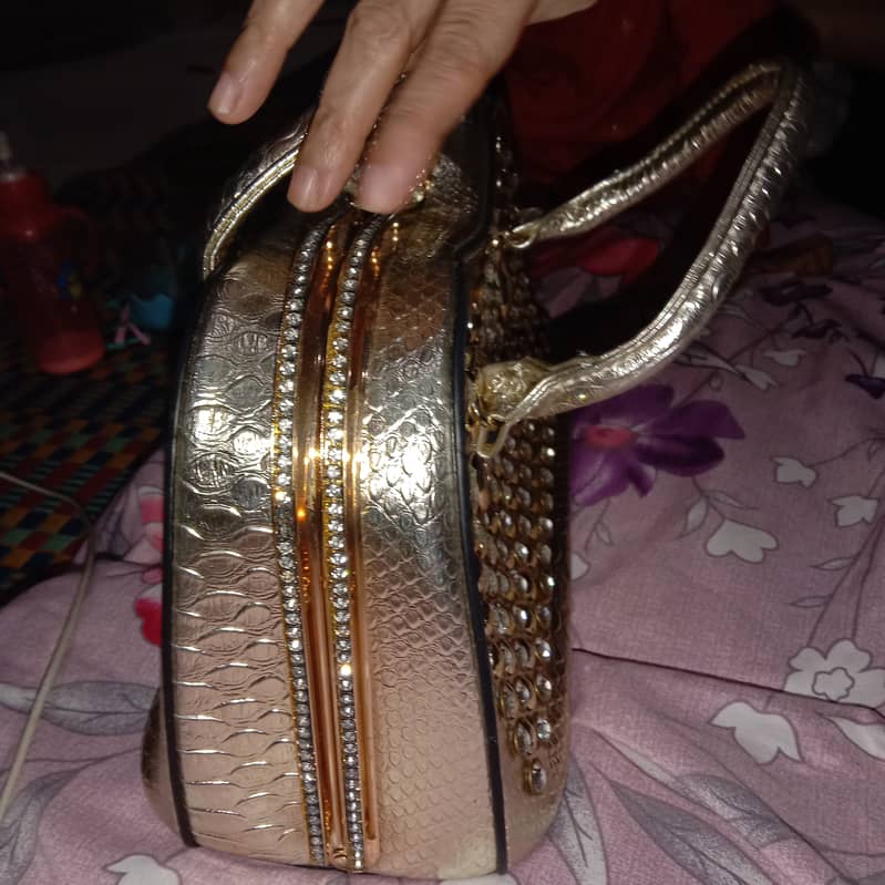 Big sized fancy Bridal Purse 0