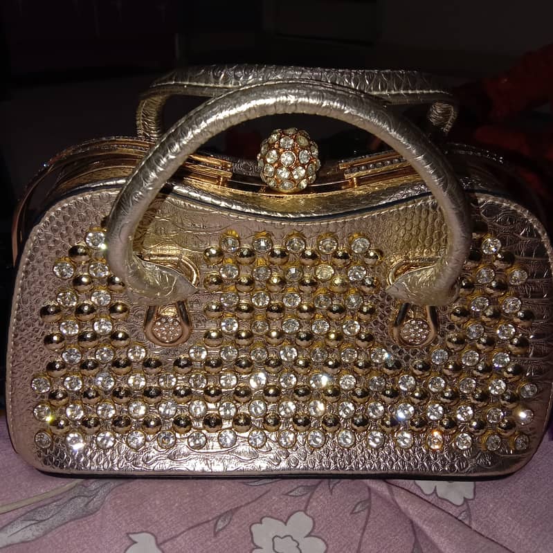 Big sized fancy Bridal Purse 3