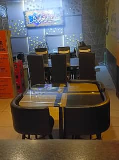 restaurant table and chair