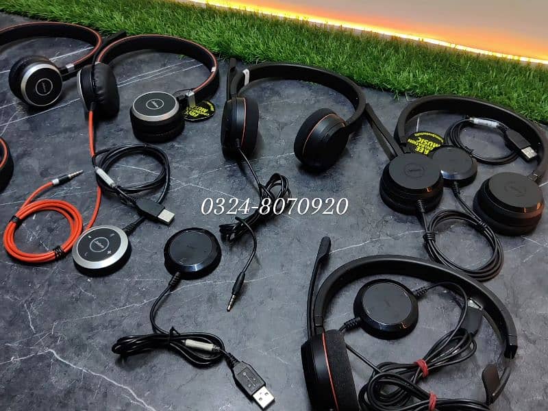 Jabra Evolve 2 20 | 30 | 40 | 65 Mono Dual Side Headset Headphone Call 2