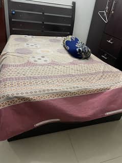 Single used bed with mattress included.