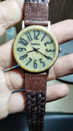 Fossil stone dial watch