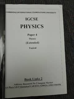 IGCSE Physics Paper 4 Theory (Extended) Topical