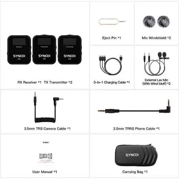 Synco G2 A2 2-Person Digital Wireless Microphone 2