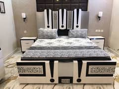 Bed Set/wooden bed/King Size Bed/room chairs/Dressing table/Side table