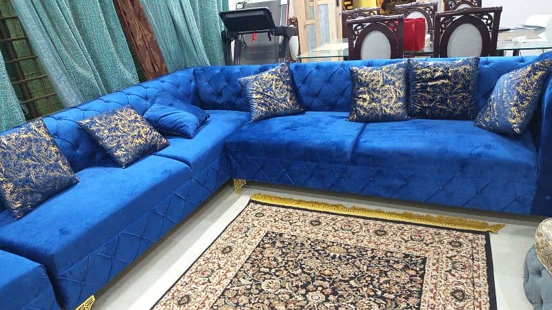 L shaped 8 seaters brand new sofa set 1