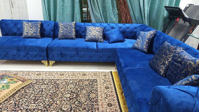 L shaped 8 seaters brand new sofa set 2