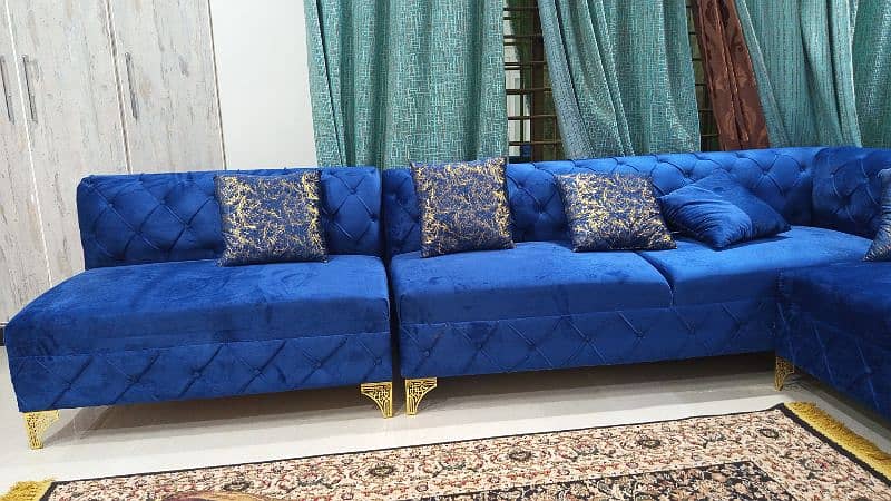 L shaped 8 seaters brand new sofa set 3