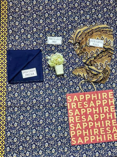 Sapphire linen 3 pcs 4