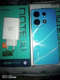 infinix note 30 8GB RAM 256 ROM all accessory complete