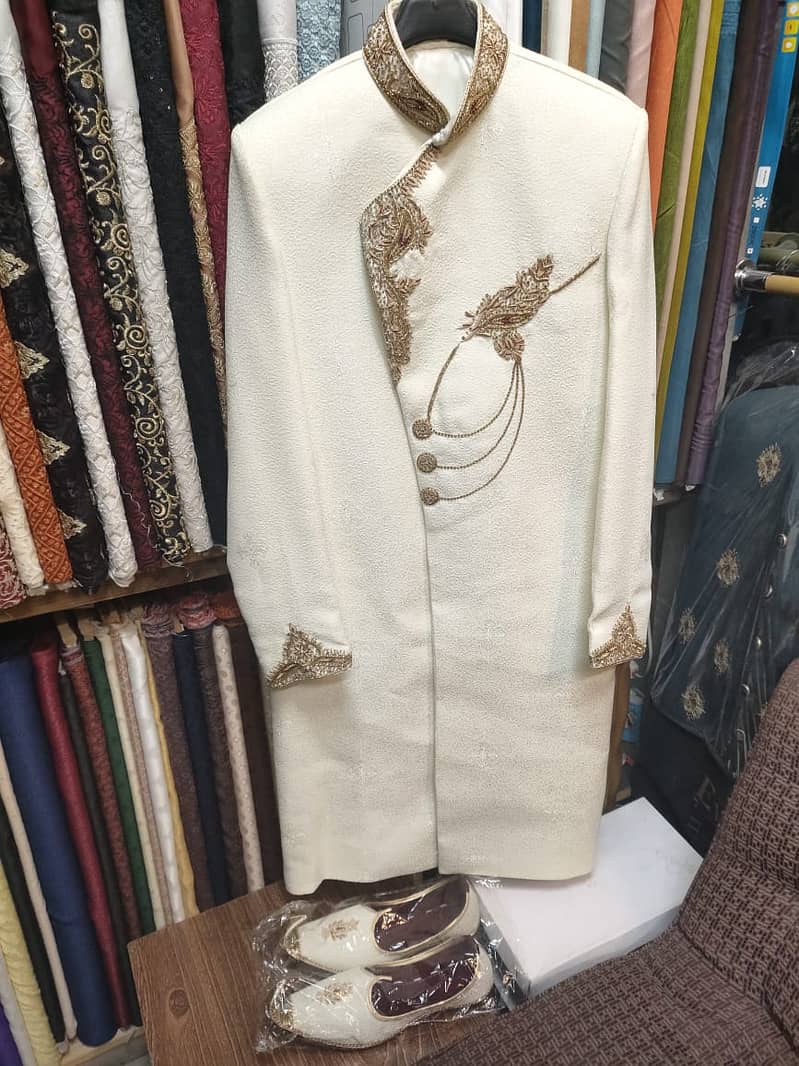 Sherwani + Khussa & Inner Suit - Brand New, Never Worn 3