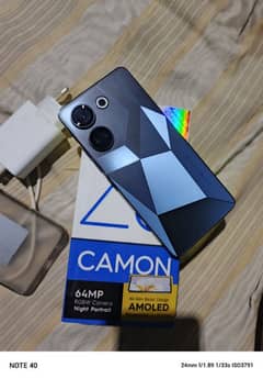 Tecno camon 20 Ram 8+8 GB ROM 256 GB