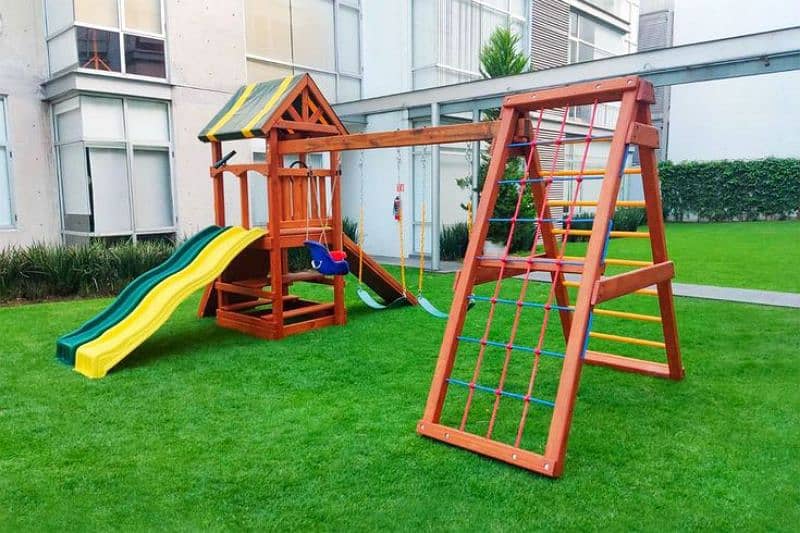 Kids Swings /Slide / Wooden Play House /Tree house /  Wooden Swings 8