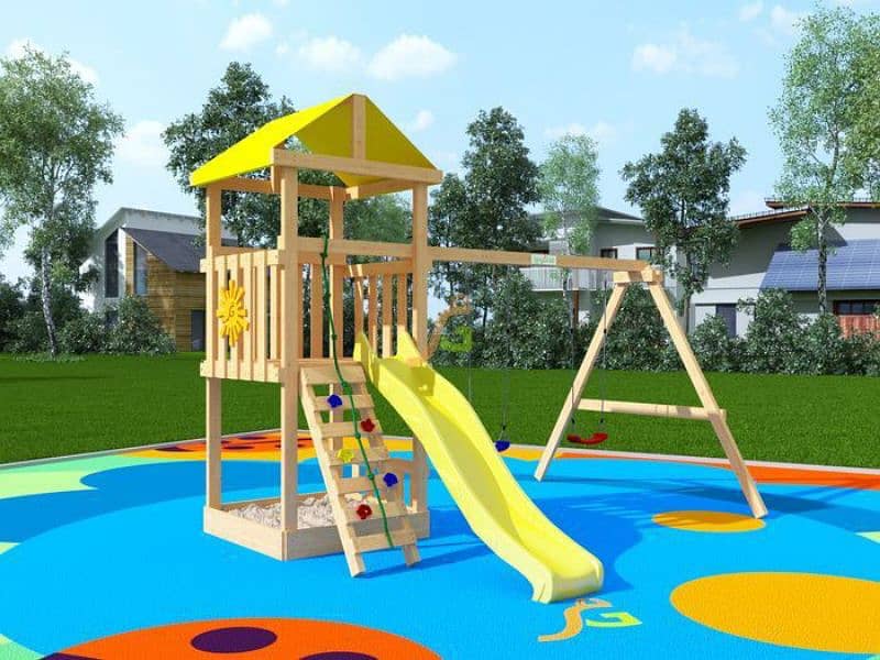 Kids Swings /Slide / Wooden Play House /Tree house /  Wooden Swings 9