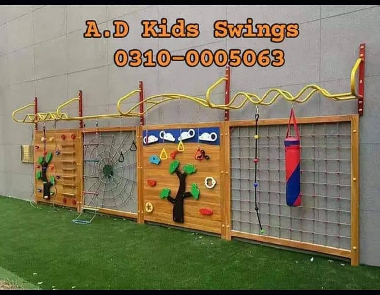 Kids Swings /Slide / Wooden Play House /Tree house /  Wooden Swings 18