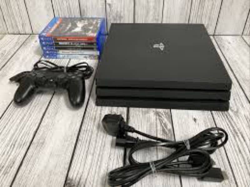 game PS4 pro 1 TB complete box 10/10 plus games 0