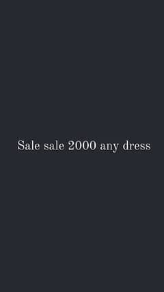 2000 any dress sale