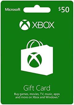 XBOX gift card for Sale, Playstation gaming card