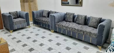 New Texture Design 6 Seater Stylish Sofa Set