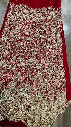 Pure Red Bridal lehenga