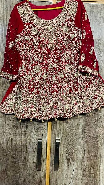 Pure Red Bridal lehenga 2