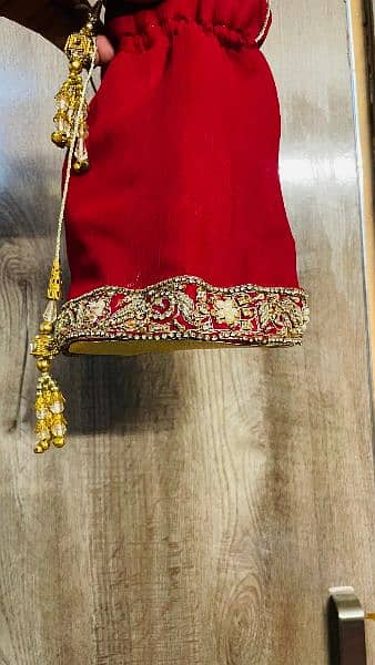 Pure Red Bridal lehenga 4