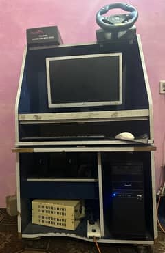 Gaming setup with gaming controllers for sale. whatsapp 0310-1542567