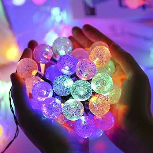 Solar Outdoor, LED Crystal Balls, Fairy Lights 8 Modes Waterproof 13