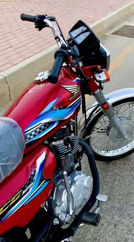 honda cg 125 red 24 model 125 nmbr laga ha 1