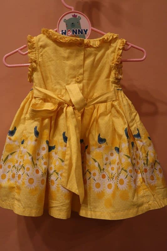 Baby girl yellow frock 2