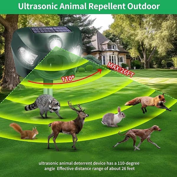 Amazon Branded Solar birds Ultrasonic Animal Repeller Pest control 2