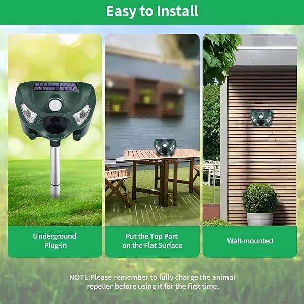 Amazon Branded Solar birds Ultrasonic Animal Repeller Pest control 5