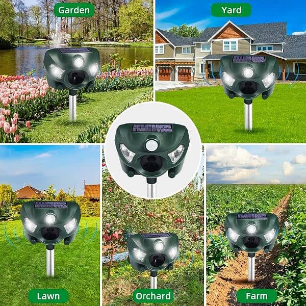 Amazon Branded Solar birds Ultrasonic Animal Repeller Pest control 6