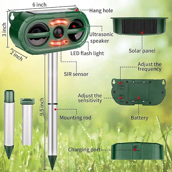 Amazon Branded Solar birds Ultrasonic Animal Repeller Pest control 6