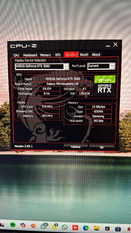 galax Nvidia Rtx 3060 12 GB 0