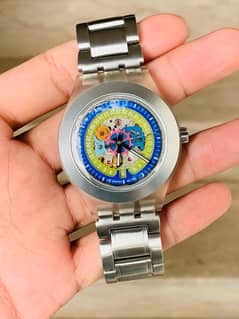 Swatch Swiss Made Automatic Watch Aluminium Body/Stainless Steel Chain 0