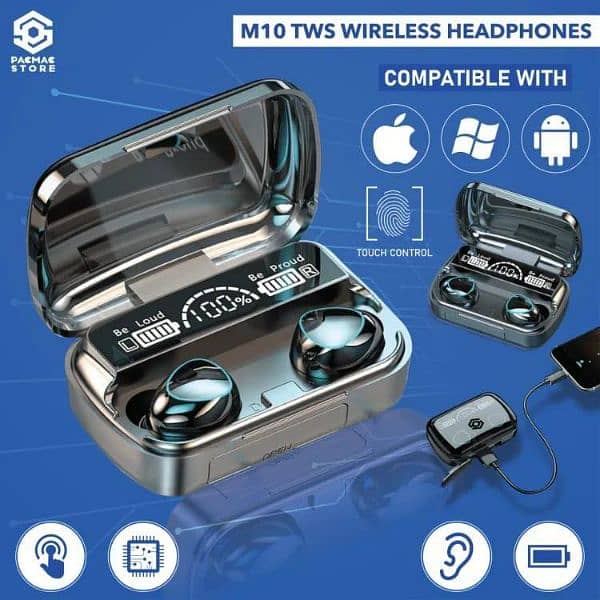 M 10 Wirless Bluetooth Earphones 2