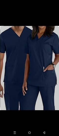 Unisex doctor/ nursing ot scrub v shape neck good quality fabric