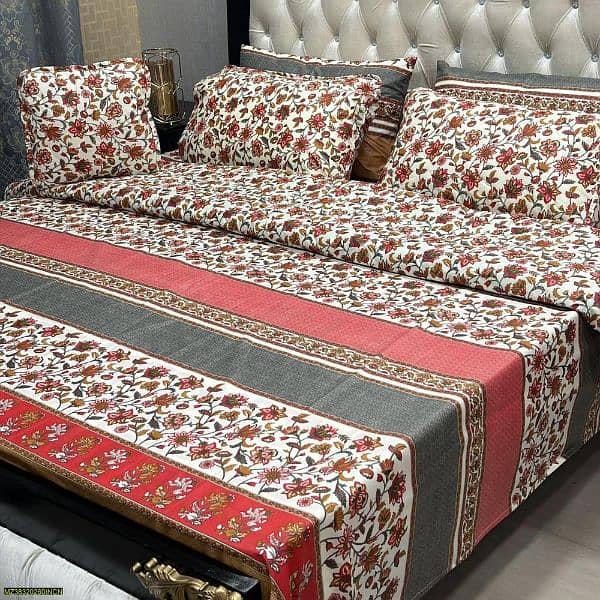 7 pcs mix cotton printed comforter set 0