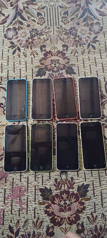 Iphone 5c 16gb 6500  32gb 7500 non pta all original rate final 7