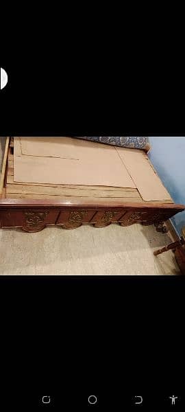 double bed with 2 side table 2